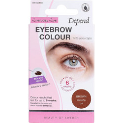 Depend Eyebrow Colour Brown Αδιάβροχη Ημιμόνιμη Βαφή Φρυδιών