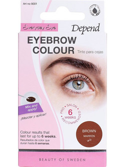 Depend Eyebrow Colour Brown Αδιάβροχη Ημιμόνιμη Βαφή Φρυδιών