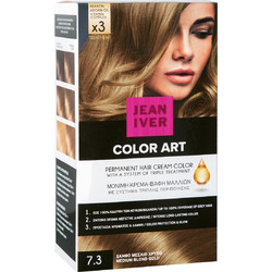 Jean Iver Cream Color 7.3 Ξανθό Μεσαίο Χρυσό Μόνιμη Βαφή Μαλλιών 60ml