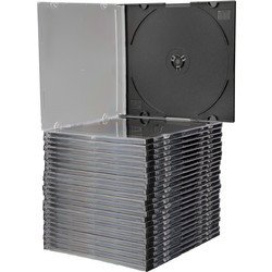 Q-Connect Θήκη CD/DVD Ανταλλακτική 25 τεμ. Μαύρη