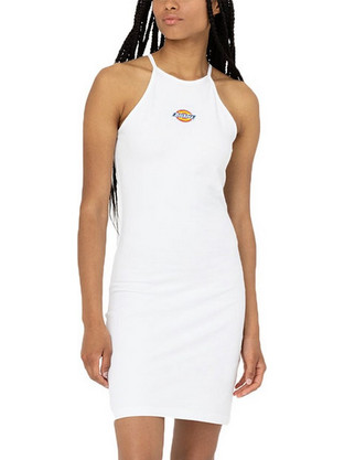 Dickies Chain Lake Mini Καλοκαιρινό Καθημερινό Φόρεμα Λευκό DK0A4XMC-WHX