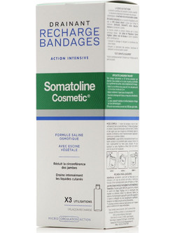 Somatoline Cosmetic Drainant Recharge Bandages Serum Σώματος για Αδυνάτισμα 400ml