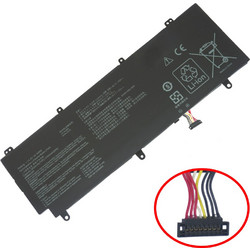 Μπαταρία Laptop - Battery για Asus ROG Zephyrus S GX531GS GX531GM GX531GX 15.4V 50Wh 3255mAh C41N1805 με καλωδιοταινία 8 pins (Κωδ.1-BAT0463 )