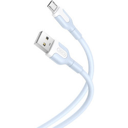 XO NB212 2.1A USB Καλώδιο Φόρτισης για Micro Μπλε