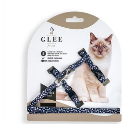 Glee Fishbone Σαμαράκι Γάτας με Οδηγό Μαύρο 20 - 35cm Κωδικός: 39339971