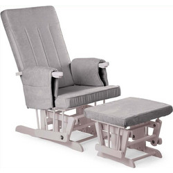 Baby Adventure Πολυθρόνα Θηλασμού με Υποπόδιο Grey