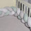 Baby Oliver Des 3135 Πάντα Κούνιας Πλεξούδα Λευκό Μέντα Γκρι 20x200cm
