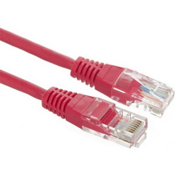 Alantec U/UTP Cat.5e Καλώδιο Δικτύου Ethernet 0.5m Red
