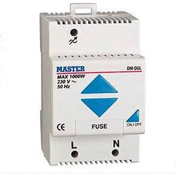 Ρυθμιστής dimmer multi φωτισμού-κινητήρων ράγας 1Φ 1000W MASTER DM-DGL / DM-DGL/B - 112-000126000