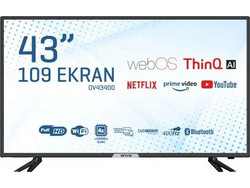 ONVO OV43400 Smart Τηλεόραση 43" Full HD DLED (2022)