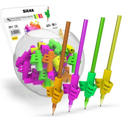 SILKA Λαστιχένια Λαβή Neon Για Μολύβι Διάφορα Χρώματα ART.25N