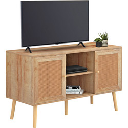 HomeMarkt Έπιπλο Τηλεόρασης Ξύλινο Μπεζ Μ120xΠ39xΥ56.5cm HM9223,11