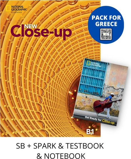 NEW CLOSE-UP B1 PACK FOR GREECE (SB + SPARK & TESTBOOK & NOTEBOOK)