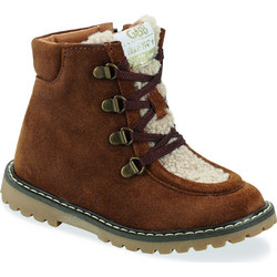 GBB Loubelle Παιδικά Αρβυλάκια Καφέ Suede με Φερμουάρ AI316-44