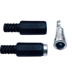 CV-DC-09 Βύσμα θηλυκό ίσιο με πλαστική βάση 5.5X2.1mm 1.4.14