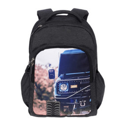 Lyc Sac One Rock N' Roll 4x4 Σχολική Τσάντα Πλάτης Γυμνασίου - Λυκείου Μαύρη 21626