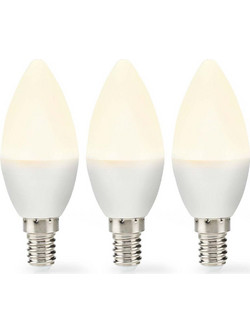 Nedis Λάμπες LED για Ντουί E14 Θερμό Λευκό 470lm 3τμχ (LBE14C352P3) (NEDLBE14C352P3)