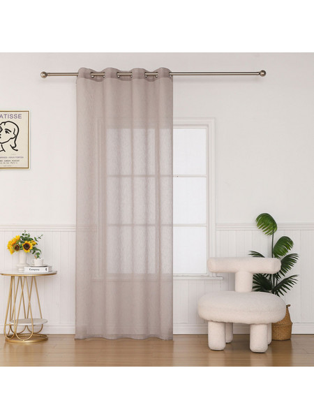 Βιοκαρπέτ Κουρτίνα με Τρουκς 140x285 Seraina 04 Grey