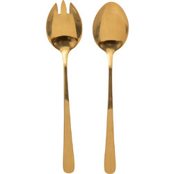 Κουτάλες Σαλάτας (Σετ 2τμχ) S-D Cutlery Gold 194918B