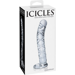 Pipedream Icicles No 60 Γυάλινο Dildo με Βεντούζα 16cm Clear
