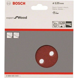 Bosch - Φύλλα λείανσης 125mm K120 - 5 τεμ. (2608605643)