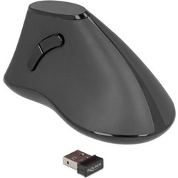 DeLOCK 12622 Ασύρματο Ποντίκι Vertical Black