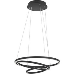 Eglo Lobinero-Z Κρεμαστό Φωτιστικό Οροφής Τρίφωτο LED με Ρυθμιζόμενο Λευκό Φως Μαύρο 900479