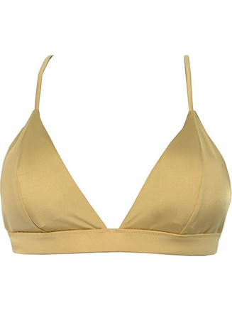 Rock Club Bikini Top Τριγωνάκι Χρυσό BP-2109-132