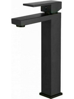 Karag Delos E02FA382H-BL Αναμεικτική Μπαταρία Νιπτήρα Ψηλή Black Matt