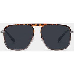 Bolon BL6106 C20 Γυαλιά Ηλίου Aviator Κοκάλινα Μεταλλικά Ασημί Ταρταρούγα με Μαύρο Polarized Φακό