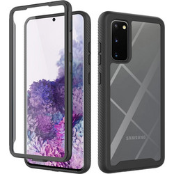 Techsuit - Defense360 Pro + Screen Protector - Samsung Galaxy S20 4G / S20 5G - Black