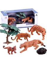 Set of 12 Wild Animal Figures Africa Accessories Tiger Lion