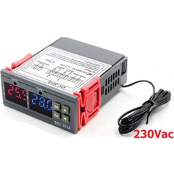 STC-3018 Temperature Thermostat panel mount 12V input -Relay 230V 10A