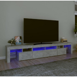 vidaXL Έπιπλο Τηλεόρασης Ξύλινο Γκρι με Φωτισμό Led Μ230xΠ36.5xΥ40cm 3152789