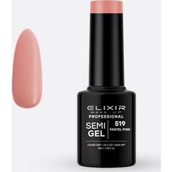 Elixir Semigel 519 Pastel Pink Ημιμόνιμο Βερνίκι Νυχιών 5ml