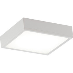 Φωτιστικό Σαλονιού Πλαφονιέρα Klio LED 64 8W 3000K 7800Lm Πλαστικό Αλουμίνιο Λευκό Intec