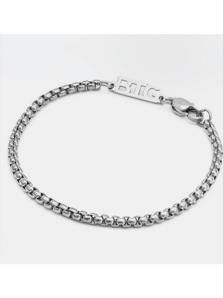 BTG Bluff 1mm Βραχιόλι BTG-1138 Ασημί