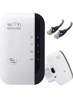 Δρομολογητής Router Wifi Repeater Wifi 300Mbps IEEE 802.11b/g/n Εμβέλειας 100 μέτρων, 6.5x5x8 cm - Aria Trade