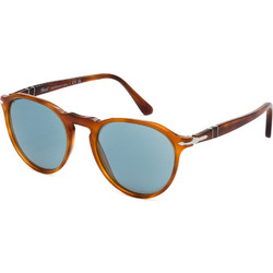 Persol PO3286S 96/56 Γυαλιά Ηλίου Στρογγυλά Κοκάλινα Ταρταρούγα με Μπλε Polarized Φακό