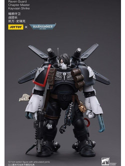 JOY TOY Warhammer 40000 Raven Guard Chapter Master Kayvaan Shrike 12cm