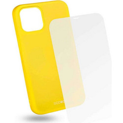 EGOBOO TPU Rubber Back Cover & Tempered Glass Case Lime (iPhone 12 Pro Max)