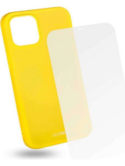 EGOBOO TPU Rubber Back Cover & Tempered Glass Case Lime (iPhone 12 Pro Max)