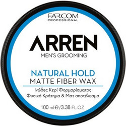 Farcom Arren Natural Hold Fiber Κερί Μαλλιών Ματ 100ml