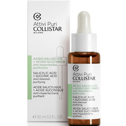 Collistar Attivi Puri Salicylic Acid + Succinic Acid Αντιγηραντικό Serum Προσώπου με BHA 30ml