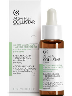Collistar Attivi Puri Salicylic Acid + Succinic Acid Αντιγηραντικό Serum Προσώπου με BHA 30ml