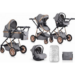 Cangaroo Midas Καρότσι Μωρού 3 σε 1 Grey