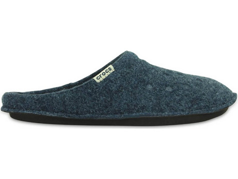Crocs Classic Χειμερινές Ανδρικές Παντόφλες Ανατομικές Navy Μπλε 203600-49U
