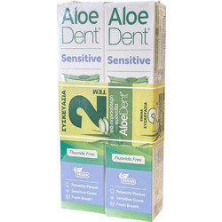 Optima AloeDent Sensitive Οδοντόκρεμες για Ευαίσθητα Δόντια 2x100ml