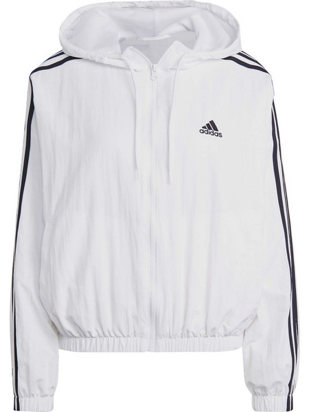 Adidas 3S Αθλητικό Γυναικείο Μπουφάν Softshell Κοντό Αντιανεμικό Λευκό IC0560