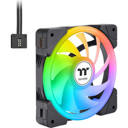 Thermaltake Swafan EX12 Case Fan 120mm RGB με Σύνδεση 3-Pin 4-Pin PWM 3τμχ Black